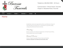 Tablet Screenshot of barossafunerals.com.au